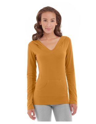 Eos V-Neck Hoodie-S-Orange