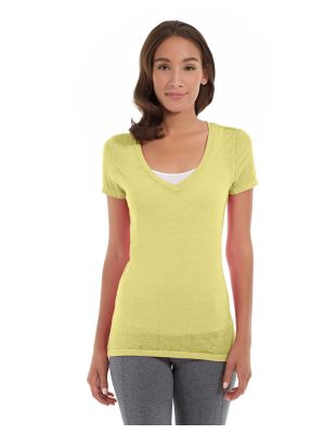 Karissa V-Neck Tee-XL-Yellow